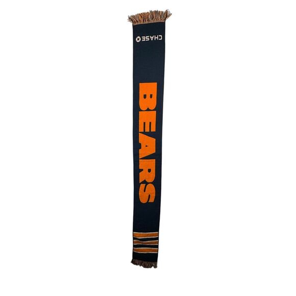 Chase Bears‎ NFL Football Team Scarf Orange Black Fringe Winter Fan Gear Promo - Picture 1 of 4